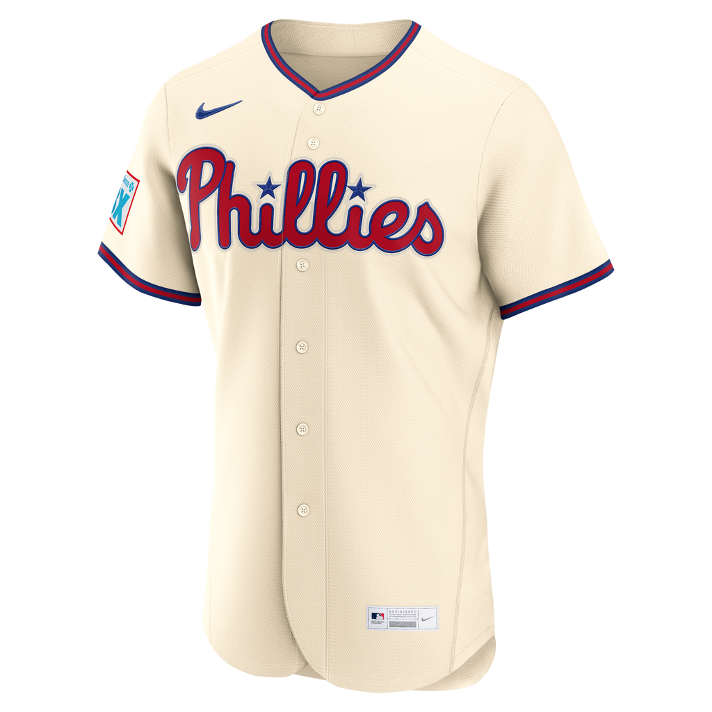 Philadelphia Phillies Bryce Harper Nike Light Blue Alternate Authentic Sponsor Patch Jersey