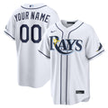 Tampa Bay Rays Nike White Home Stadium Custom Jersey