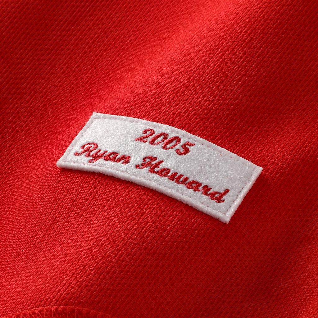 Philadelphia Phillies Ryan Howard Mitchell & Ness Red Cooperstown Collection Batting Practice Jersey