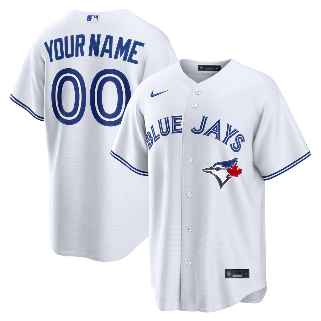 Toronto Blue Jays Nike White Home Replica Custom Jersey