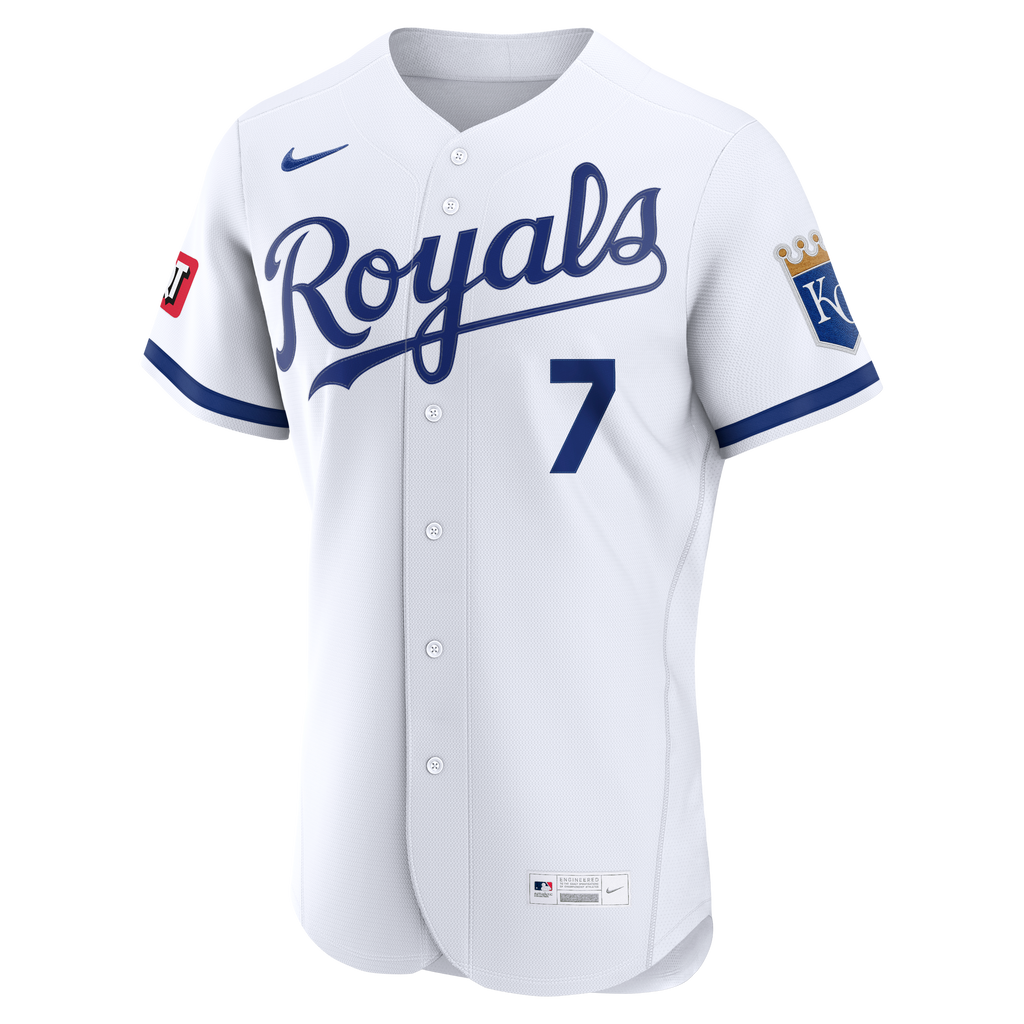 Kansas City Royals Bobby Witt Jr. Nike Light Blue Alternate Authentic Sponsor Patch Jersey