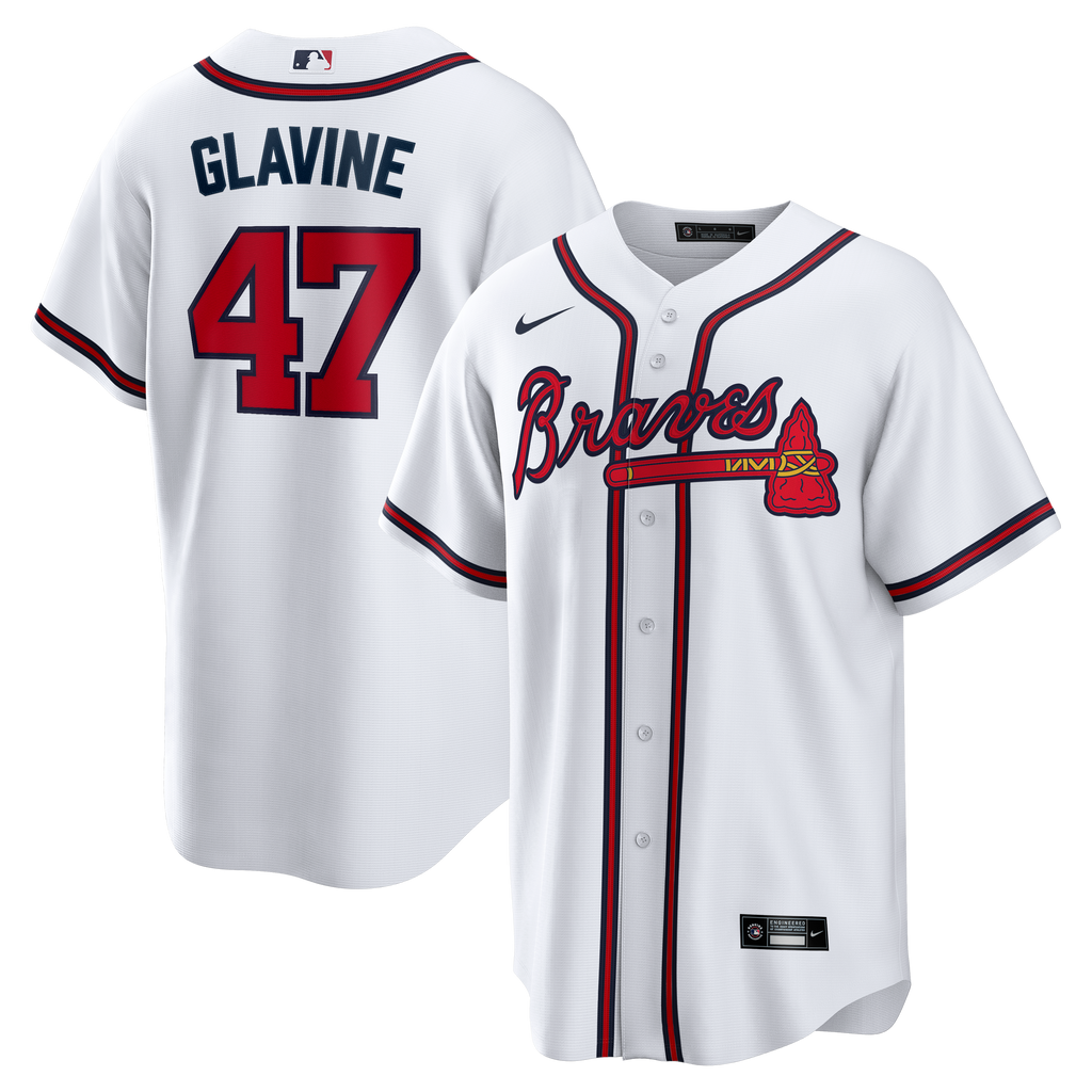 Atlanta Braves Tom Glavine Nike White Home Retired Player Replica Jersey
