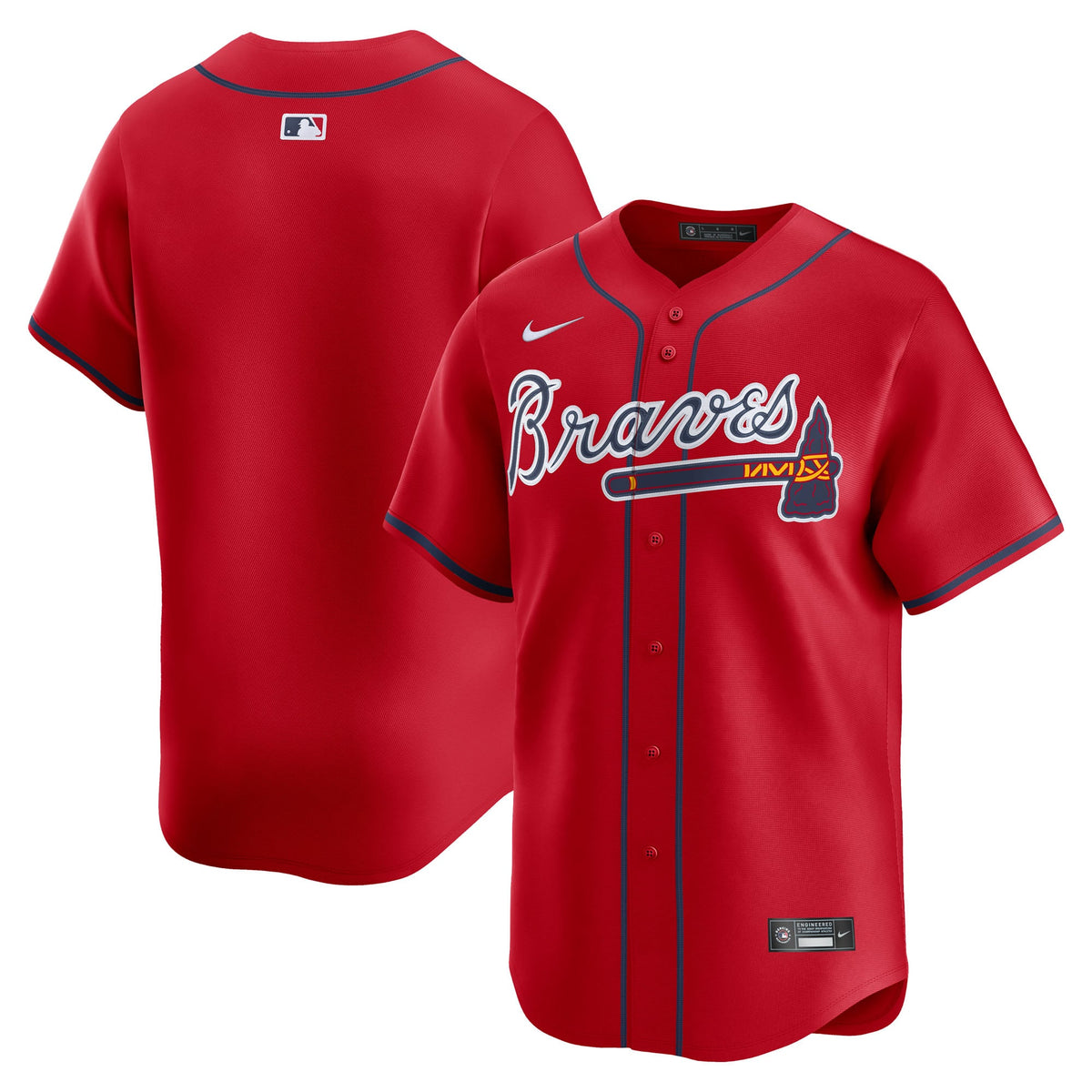 Atlanta Braves Nike White Home Limited Jersey