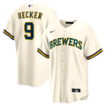 Milwaukee Brewers Bob Uecker Nike Cream Home Retired Player Replica Jersey