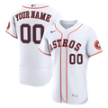 Houston Astros Nike White Home Authentic Custom Jersey
