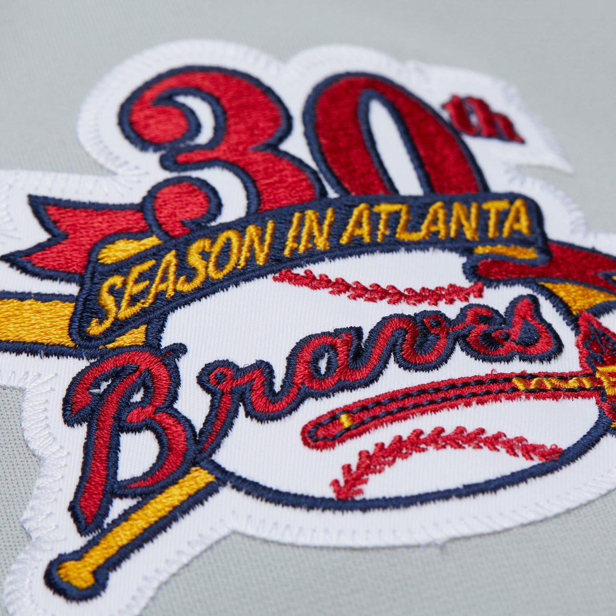Atlanta Braves Fred McGriff Mitchell & Ness Gray 1995 Throwback Authentic Jersey