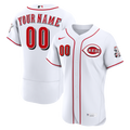 Cincinnati Reds Nike White Home Authentic Custom Jersey
