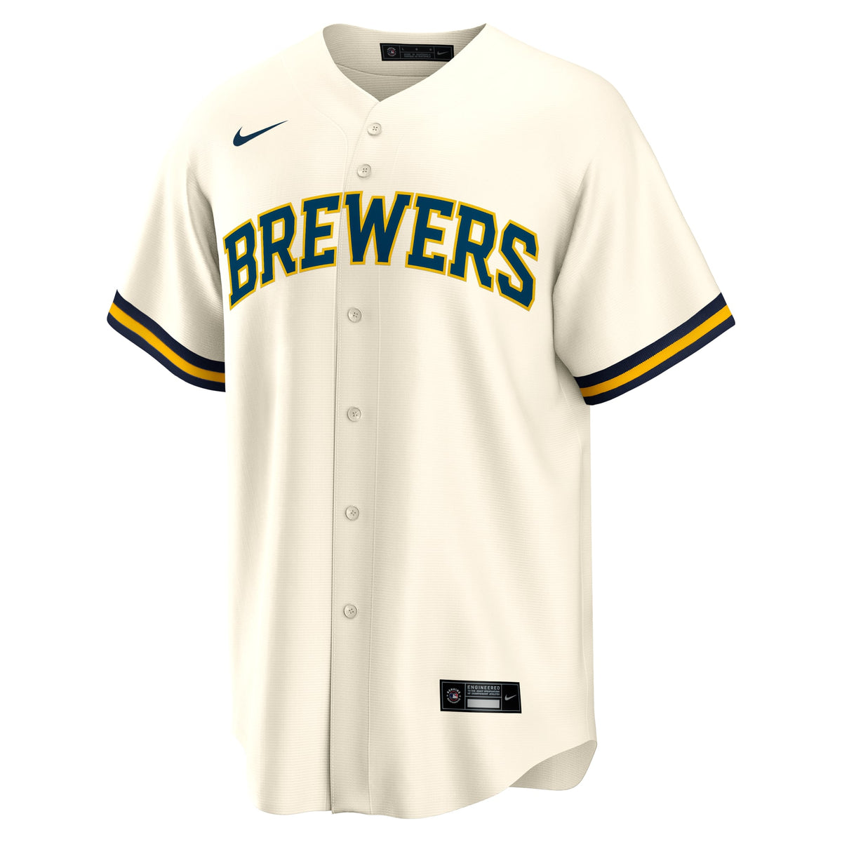 Milwaukee Brewers Jackson Chourio Nike Cream Home Replica Jersey