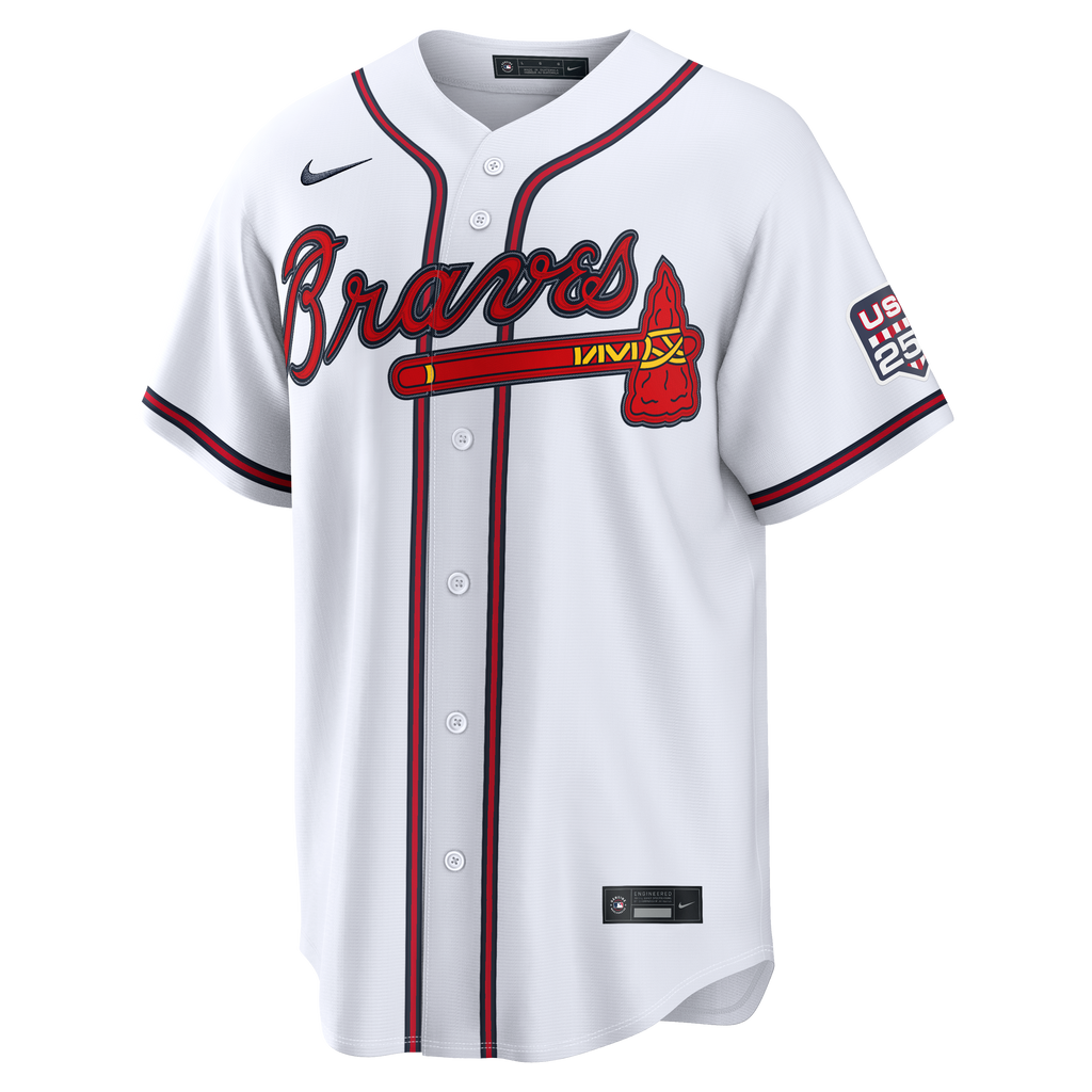 Fourth of July Atlanta Braves Drake Baldwin Nike White USA 250 Stadium Jersey