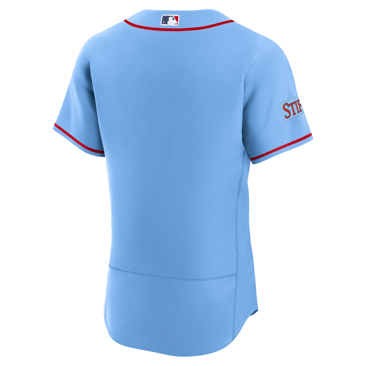 St. Louis Cardinals Nike Light Blue Alternate Sponsor Patch Authentic Jersey