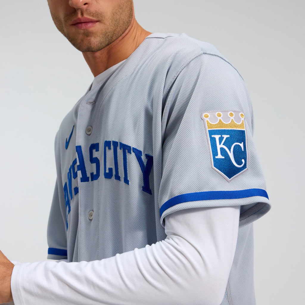 Kansas City Royals Nike Gray 2022 Road Authentic Jersey