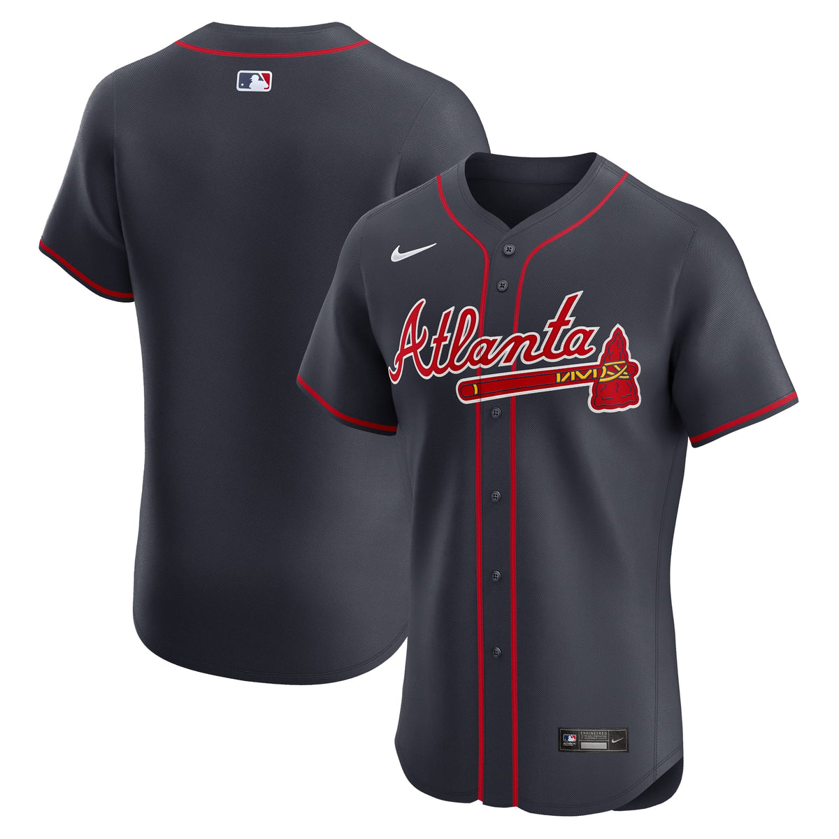 Atlanta Braves Nike Red Alternate Elite Jersey