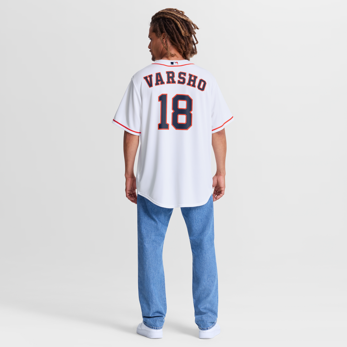 Houston Astros Daulton Varsho Nike White Home Replica Jersey