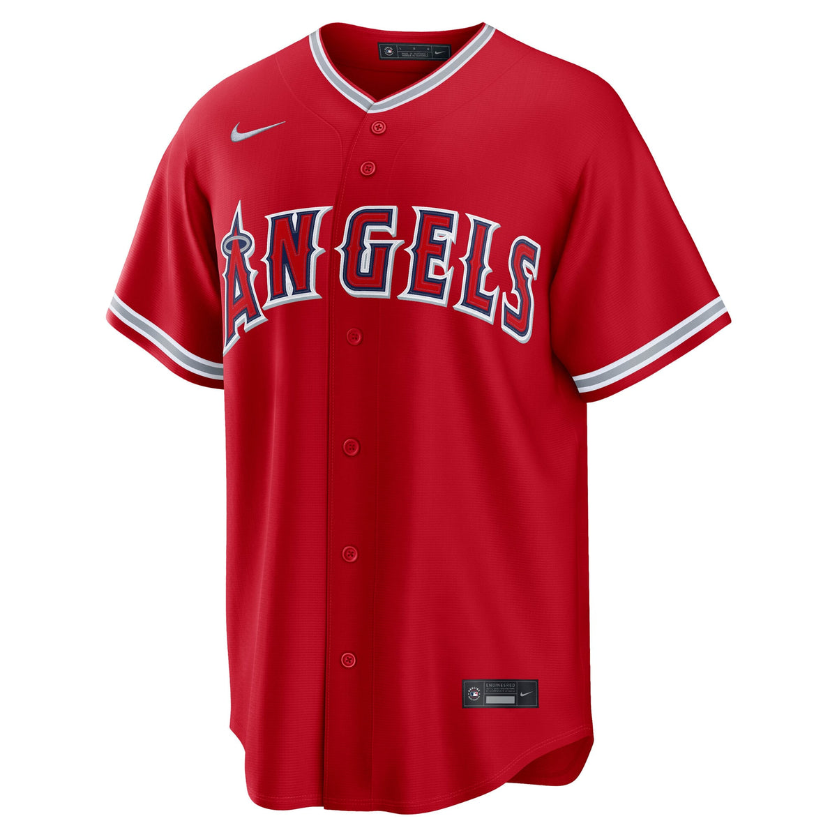 Los Angeles Angels Mike Trout Nike Gray Road Replica Jersey