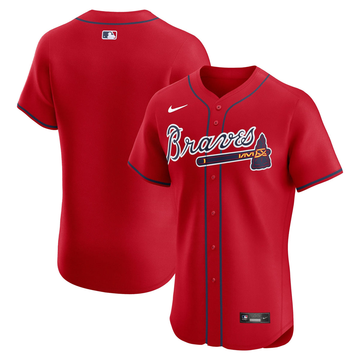 Atlanta Braves Nike Navy Alternate Elite Jersey