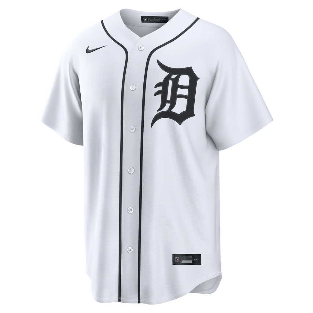 Detroit Tigers Javier Báez Nike White Home Replica Jersey