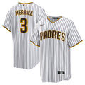 San Diego Padres Jackson Merrill Nike White Home Replica Jersey