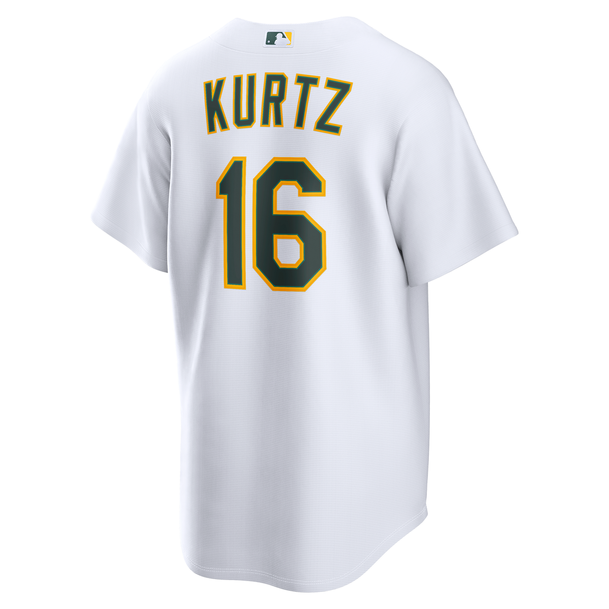Athletics Nick Kurtz Nike White Home Replica Jersey