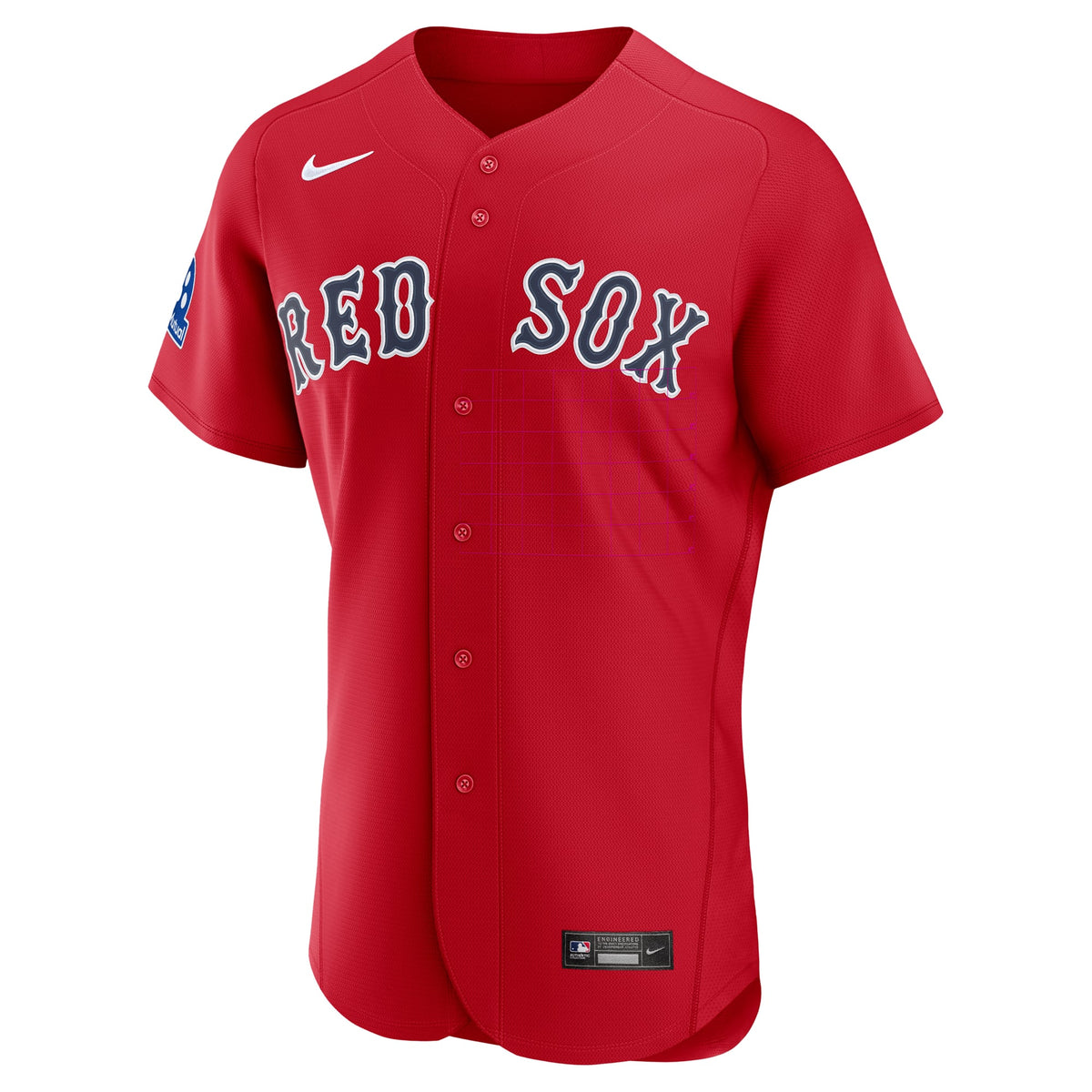 Boston Red Sox Nike Red Alternate Sponsor Patch Authentic Jersey