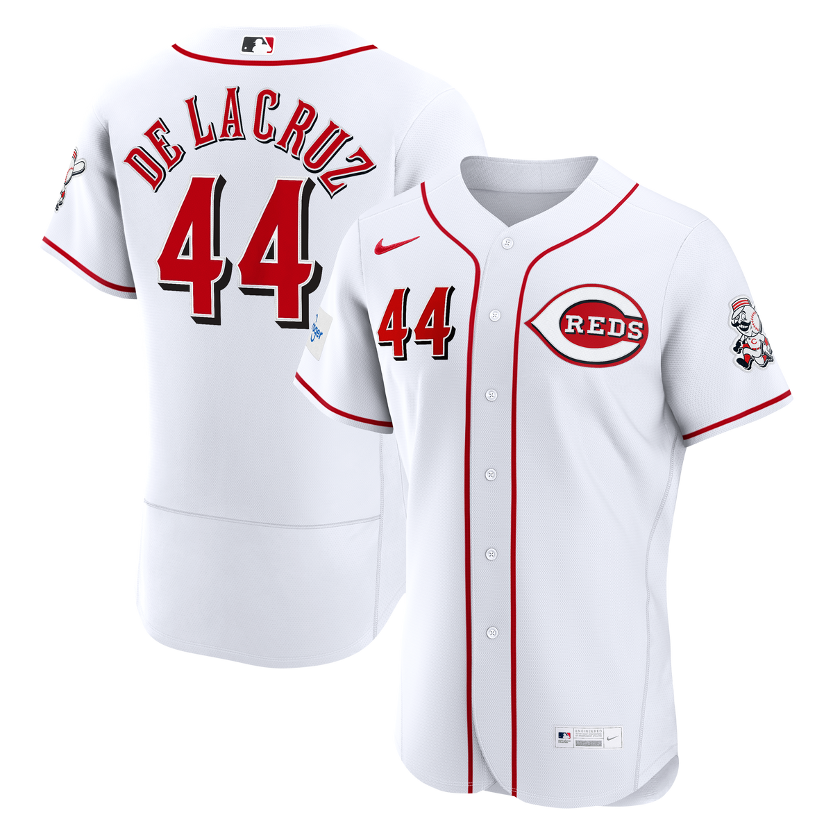 Cincinnati Reds Elly De La Cruz Nike Red Alternate Authentic Sponsor Patch Jersey