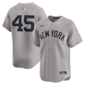 New York Yankees Gerrit Cole Nike Gray Road Limited Player Jersey