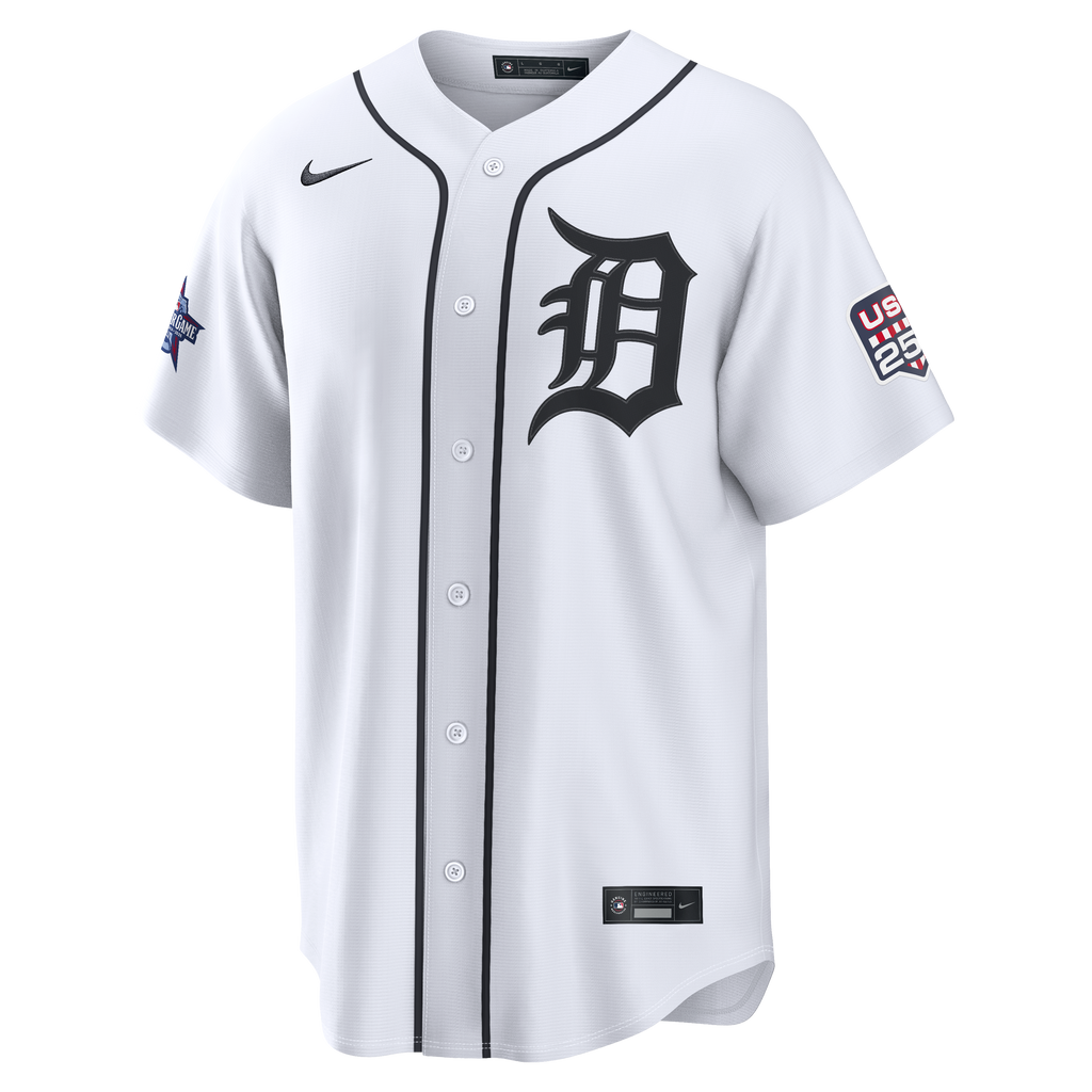 2026 All-Star Edition Stars & Stripes Detroit Tigers Riley Greene Nike White Stadium Jersey