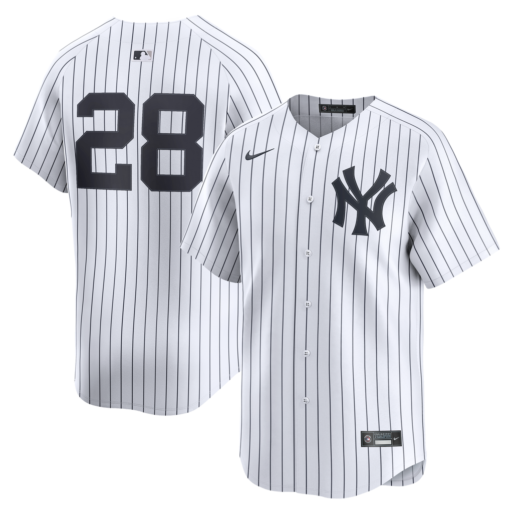 New York Yankees Austin Wells Nike White Home Limited Player Jersey