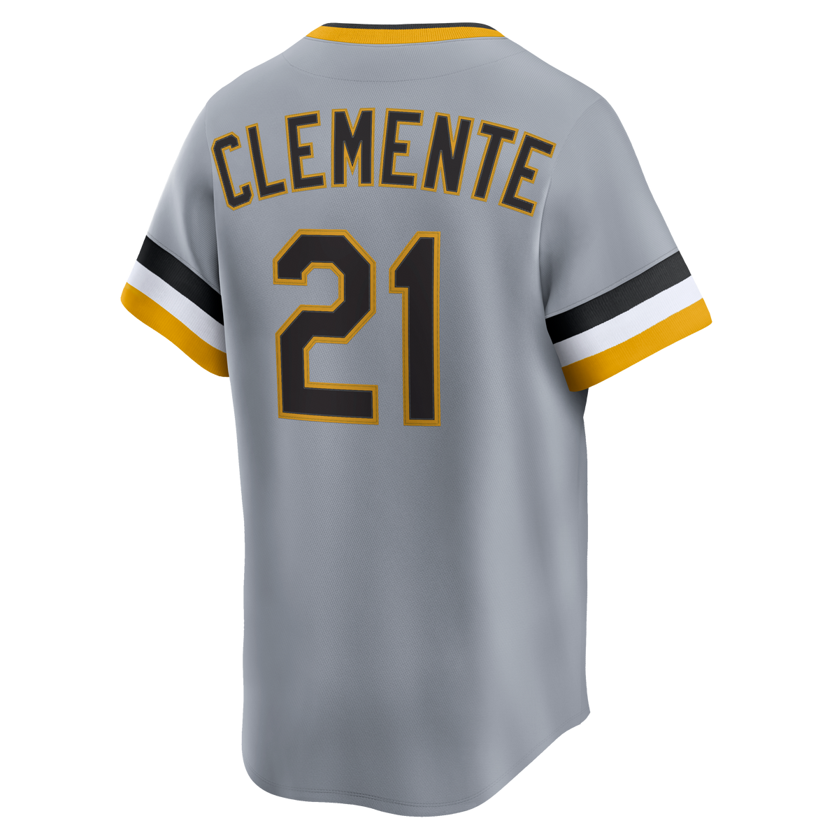 Pittsburgh Pirates Roberto Clemente Nike Gray Throwback Cooperstown Collection Limited Jersey