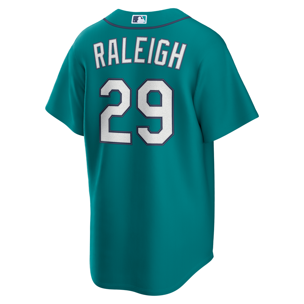 Seattle Mariners Cal Raleigh Nike Navy Road Replica Jersey