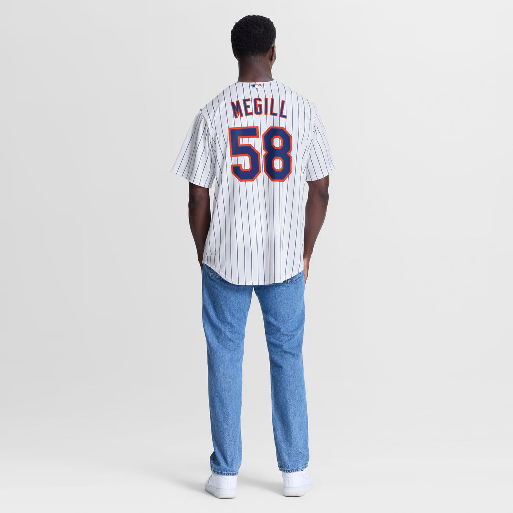 New York Mets Tylor Megill Nike White Home Replica Jersey