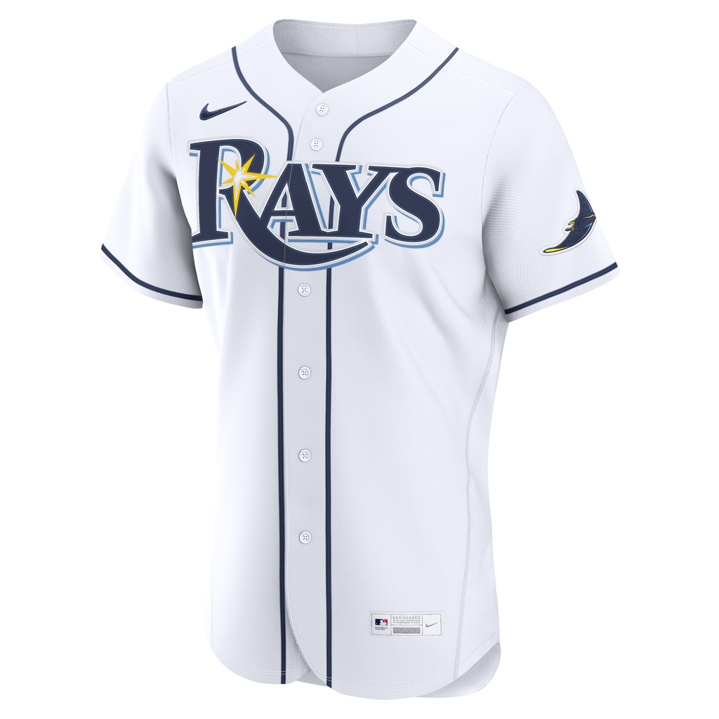 Tampa Bay Rays Nike White Home Authentic Custom Jersey