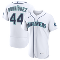 Seattle Mariners Julio Rodriguez Nike White Home 50th Season Authentic Jersey