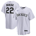 Colorado Rockies Mickey Moniak Nike White Home Replica Jersey