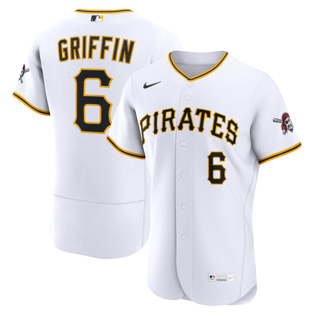 Pittsburgh Pirates Konnor Griffin Nike White Home Authentic Jersey