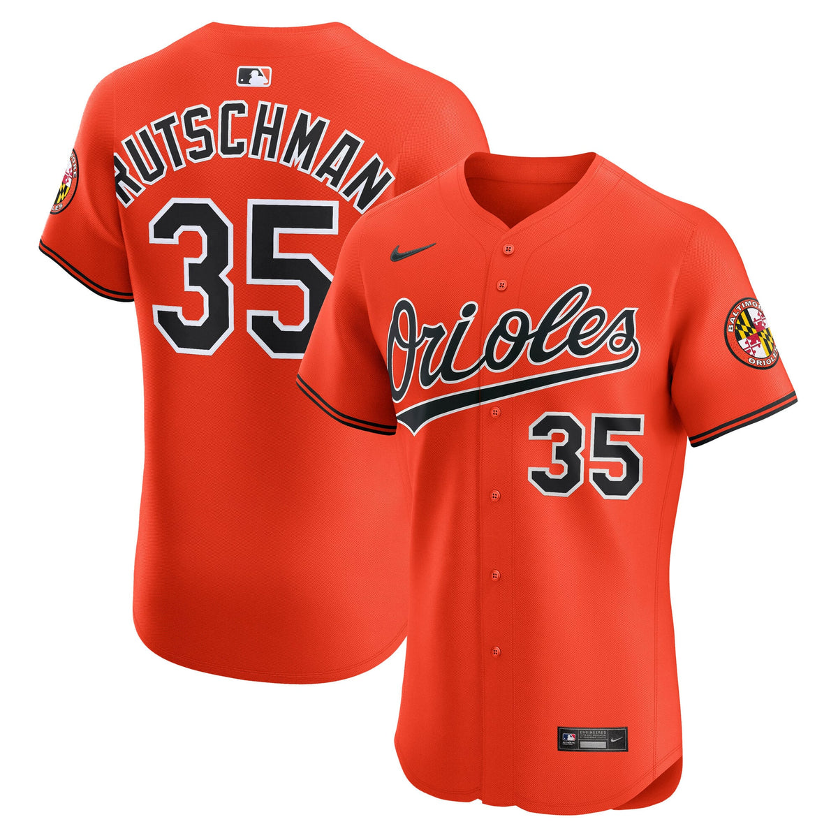 Baltimore Orioles Adley Rutschman Nike White Home Elite Jersey