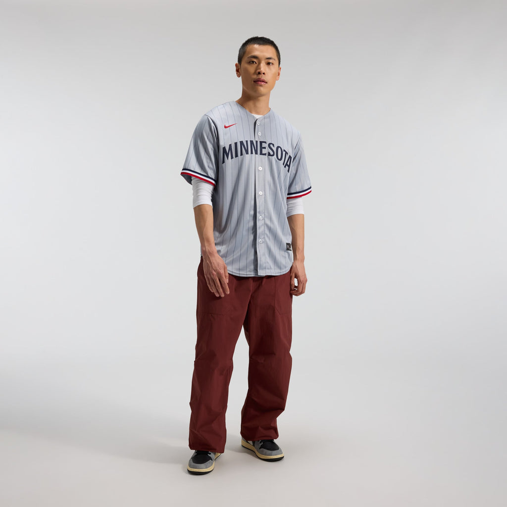 Minnesota Twins Nike Gray Road Replica Team Jersey