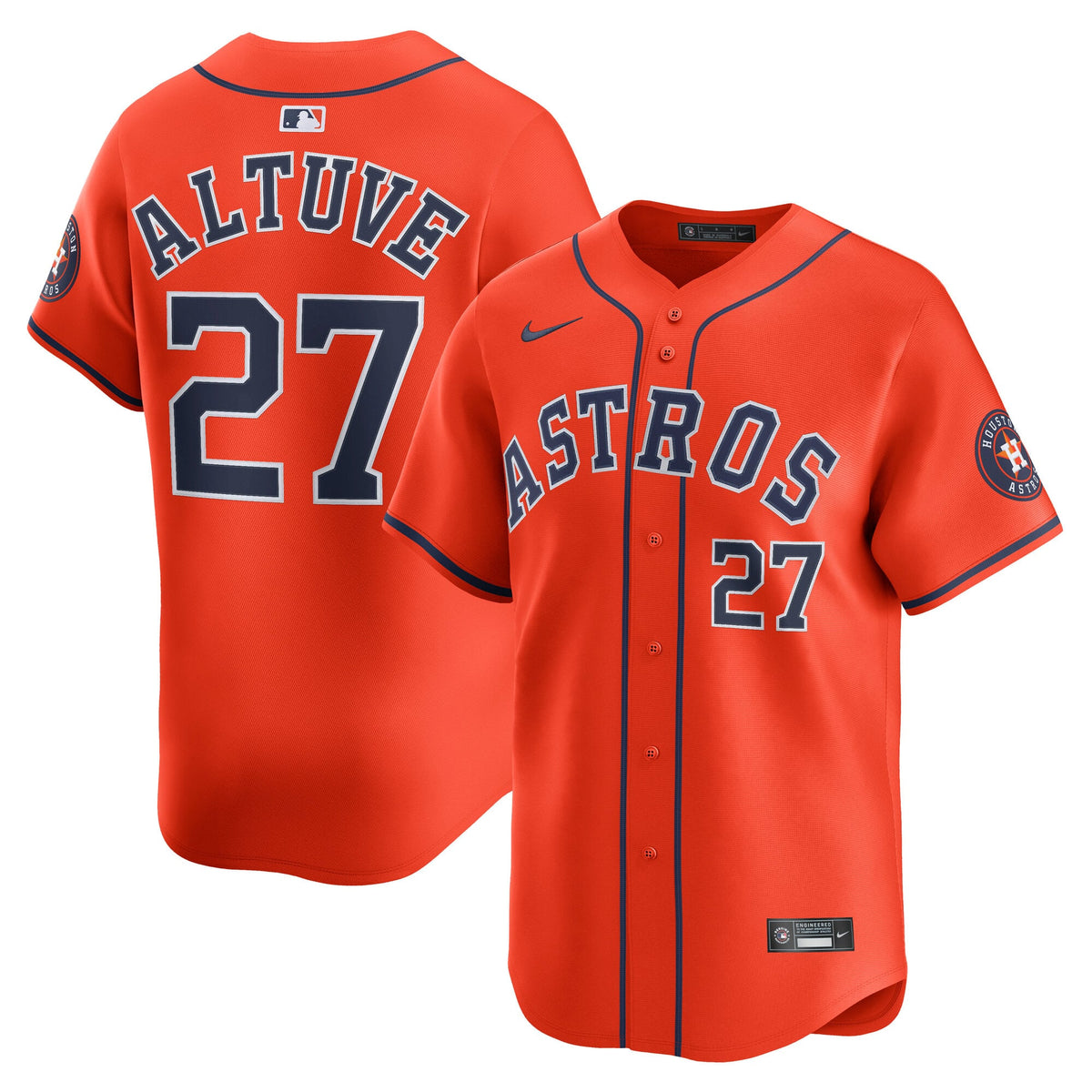 Houston Astros Jose Altuve Nike Gray Road Limited Player Jersey
