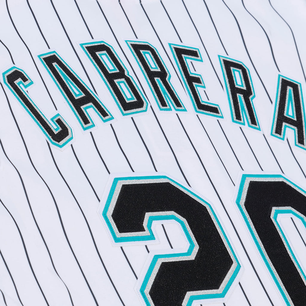 Florida Marlins Miguel Cabrera Mitchell & Ness White 2003 Cooperstown Collection Authentic Jersey