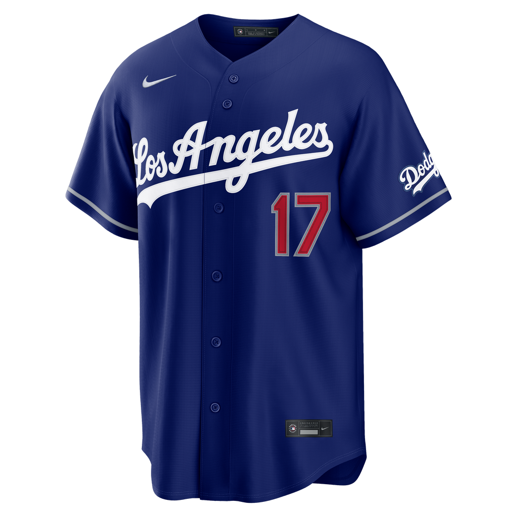 Los Angeles Dodgers Shohei Ohtani Nike Royal Kanji Alternate Stadium Jersey
