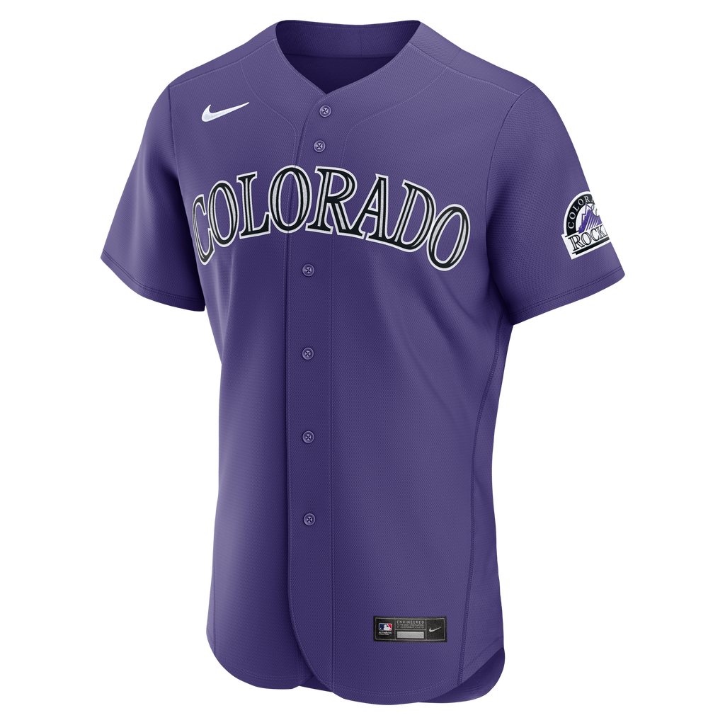 Colorado Rockies Nike Purple Alternate Authentic Jersey