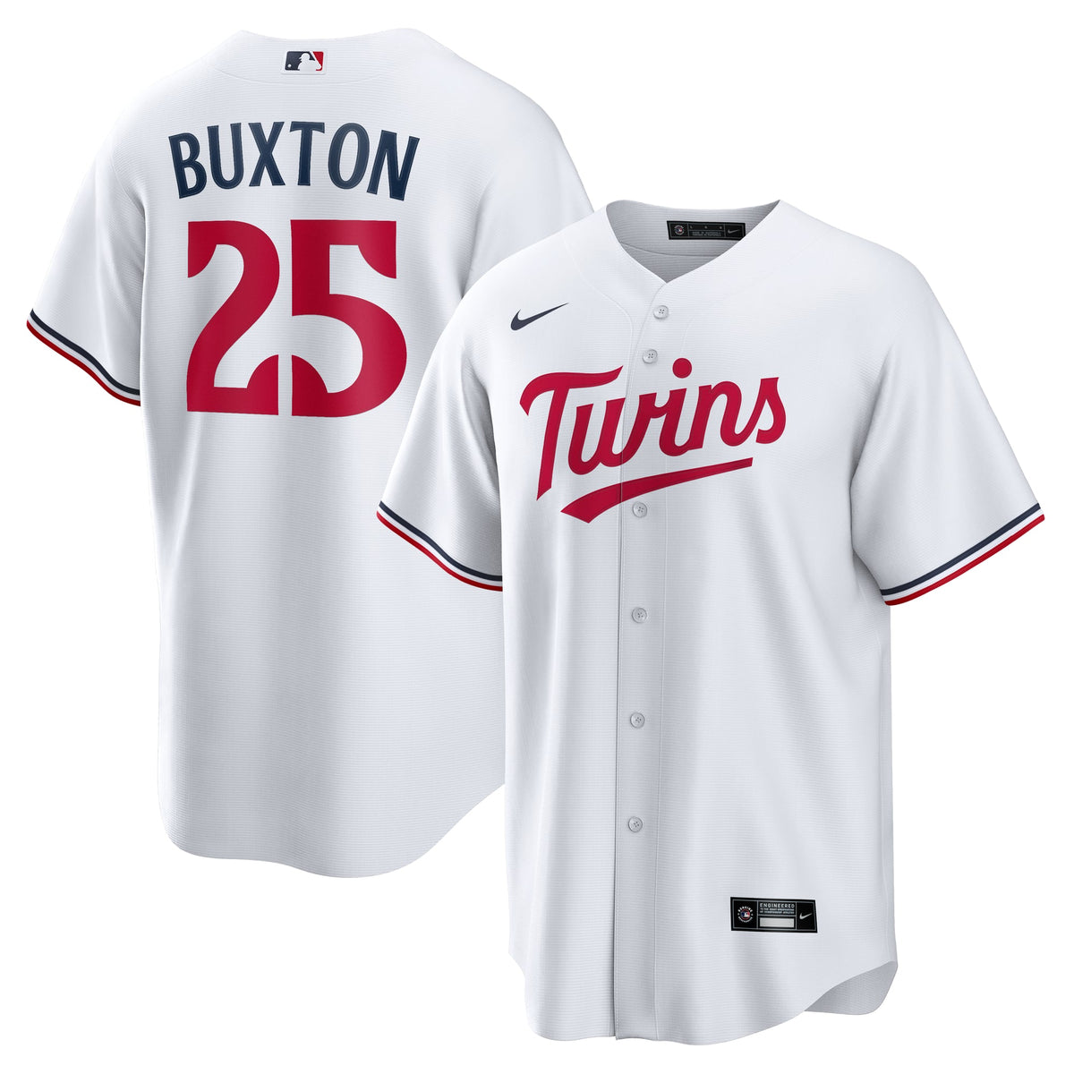Minnesota Twins Byron Buxton Nike White Home Replica Jersey
