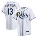 Tampa Bay Rays Junior Caminero Nike White Home Replica Jersey