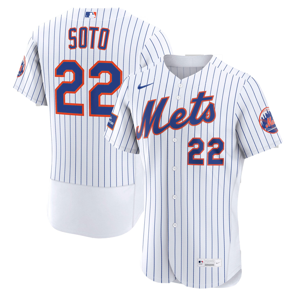 New York Mets Juan Soto Nike Black Alternate Authentic Sponsor Patch Jersey