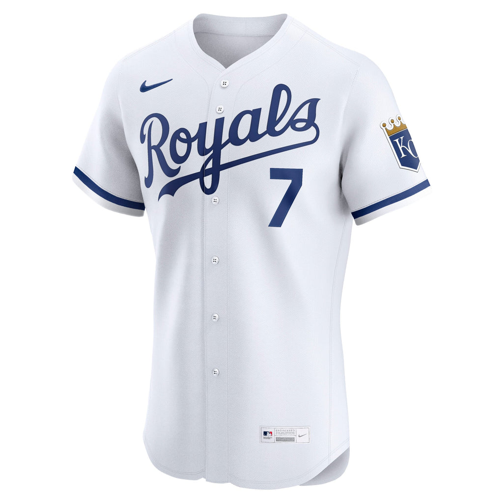 Kansas City Royals Bobby Witt Jr. Nike White Home Elite Player Jersey