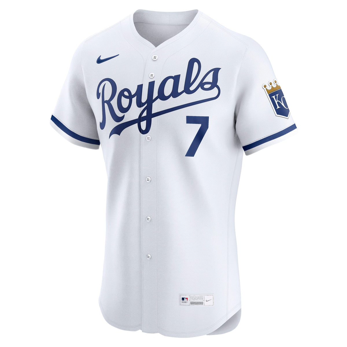 Kansas City Royals Bobby Witt Jr. Nike White Home Elite Player Jersey