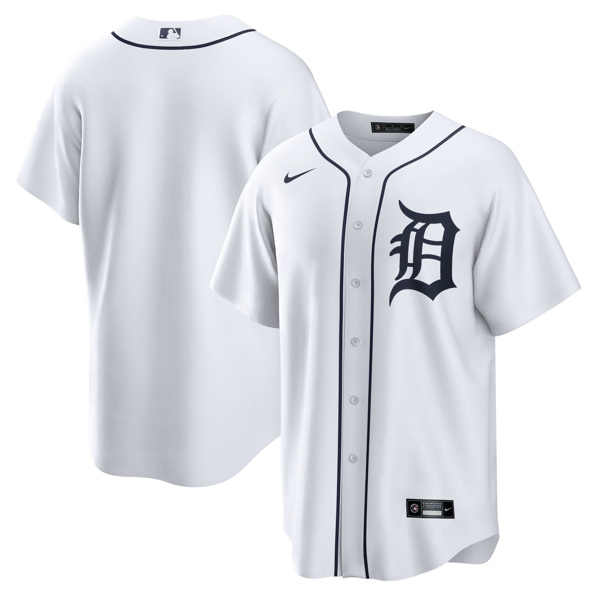 Detroit Tigers Nike White Home Replica Team Jersey