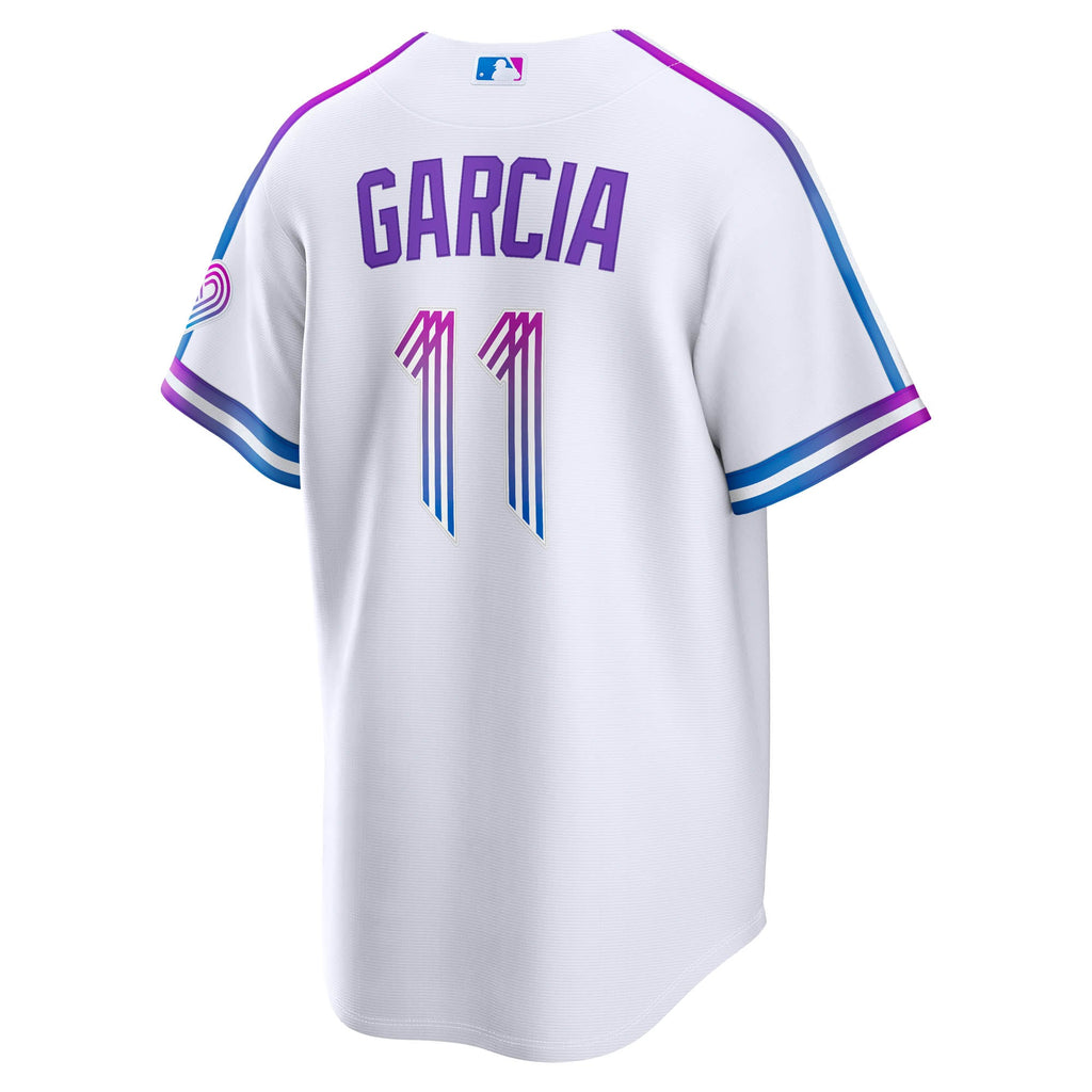 Kansas City Royals Maikel Garcia Nike White 2026 City Connect Stadium Jersey