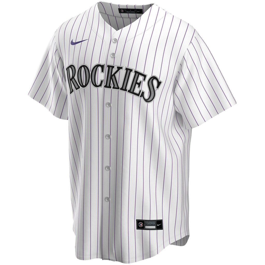Colorado Rockies Nike White Home Replica Custom Jersey