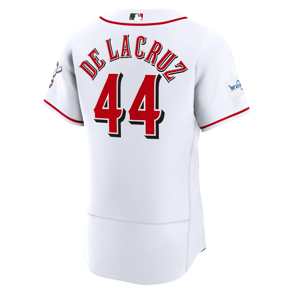 Cincinnati Reds Elly De La Cruz Nike Red Alternate Authentic Sponsor Patch Jersey