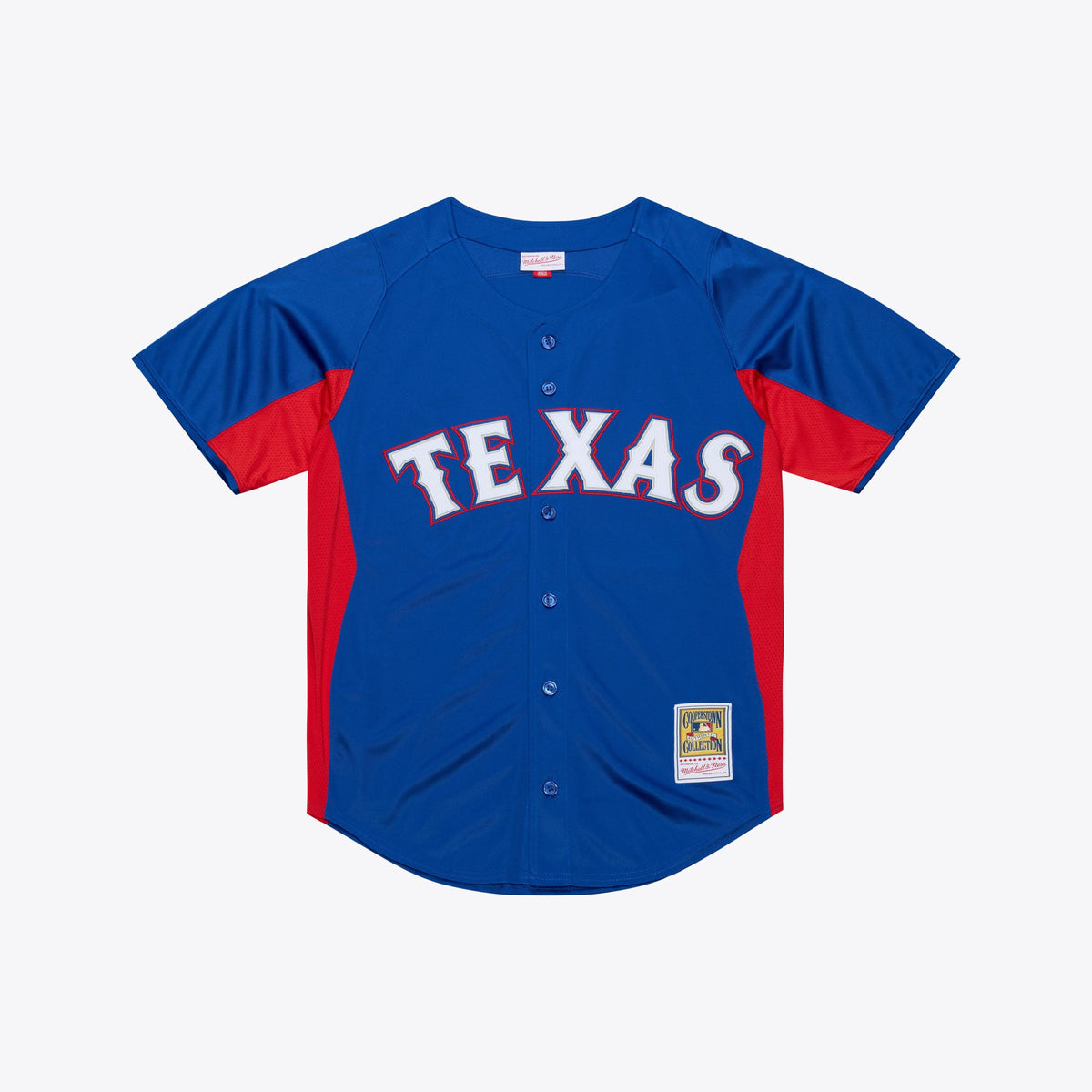 Texas Rangers Adrian Beltre Mitchell & Ness Royal Cooperstown Mesh Batting Practice Button-Up Jersey